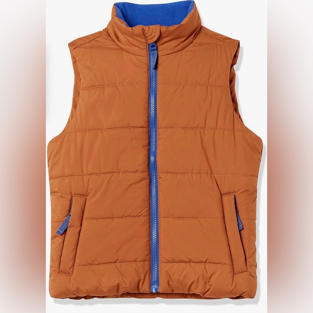 Amazon Essentials Boys and Toddlers' Heavyweight Puffer Vest M(8) NWT
